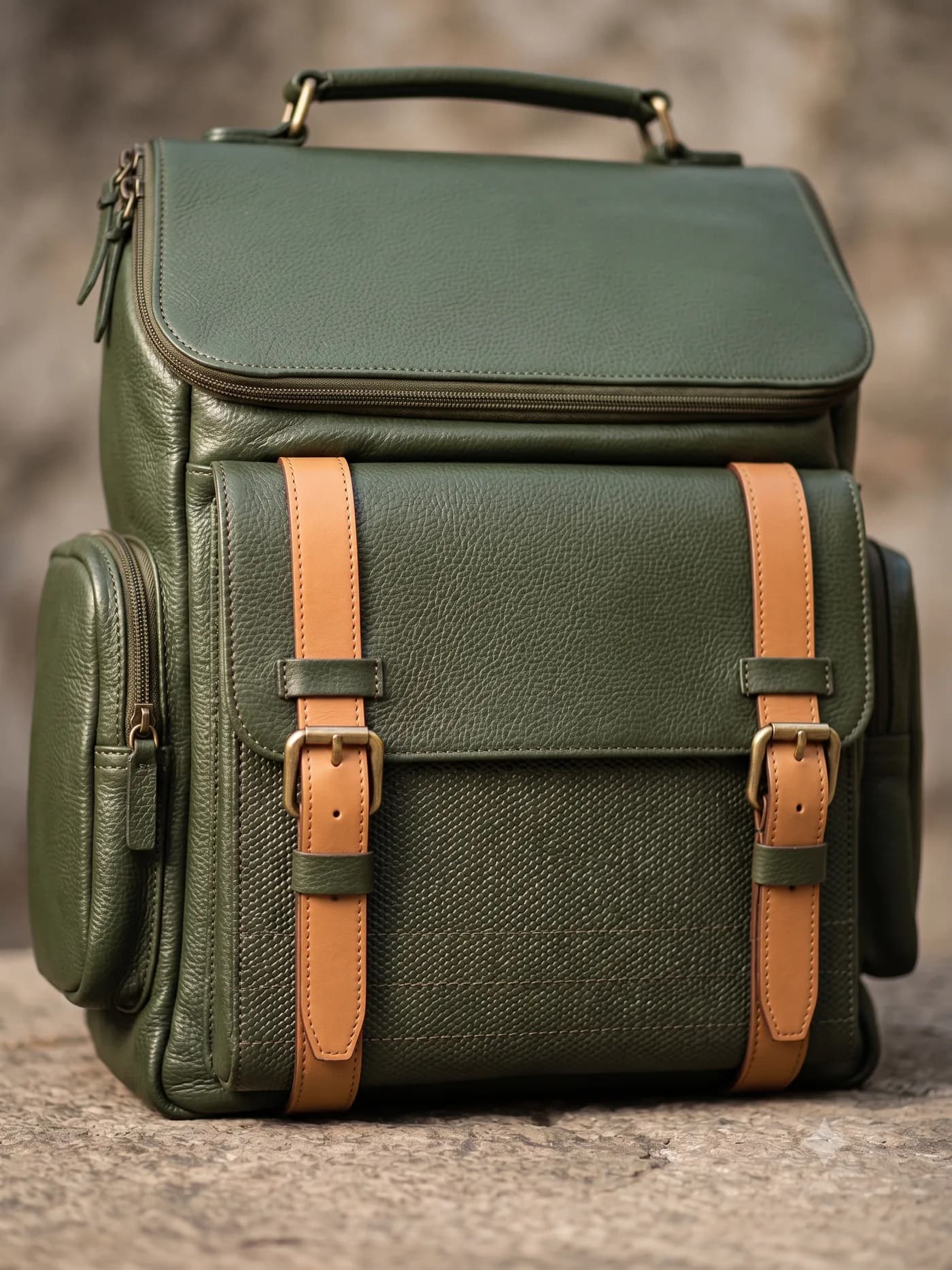 HERANTO Vintage Bag Side Zipper